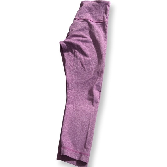 LULULEMON Purple Speckled Crop Leggings Size 4 - Picture 3 of 6